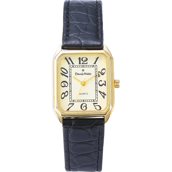 デビッドヒックス　メンズ腕時計ブラック