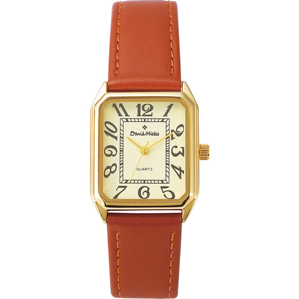 デビッドヒックス　メンズ腕時計ブラウン