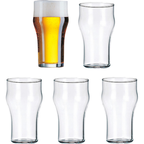 リュミナルク　ノニック　ビアグラス５個セット