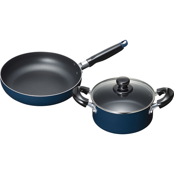 スティージーII 両手鍋（１８ｃｍ）＆フライパン（２４ｃｍ）