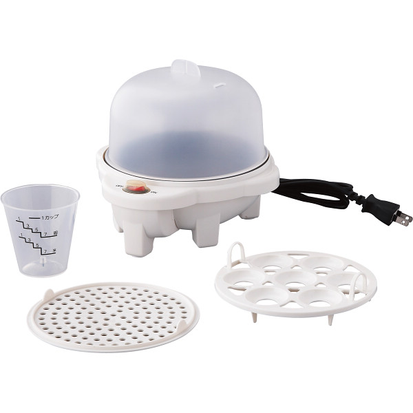 グラート 電気ゆでたまご器（蒸し目皿付）