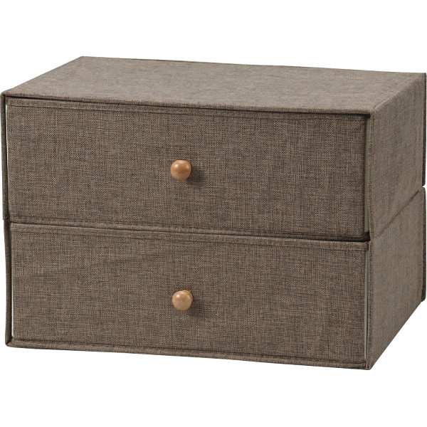 大型折畳み二段引タンス