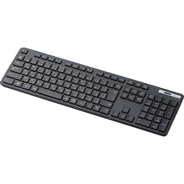 エレコム　無線キーボード　メンブレン式　薄型ブラック
