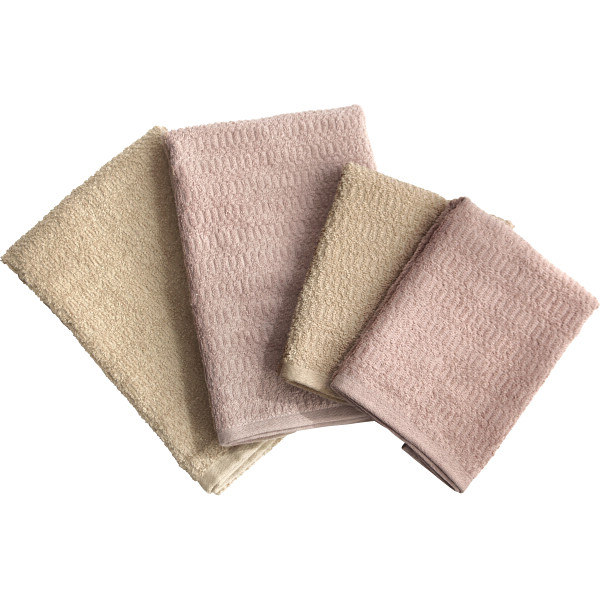 くらし想い　オーガニックコットン　スリムバス・スリムフェイスタオルセット