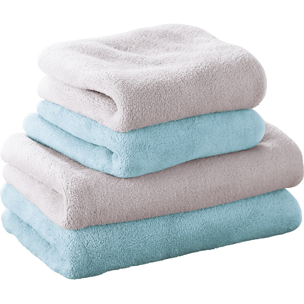 生活時間を確保するタイパタオル　スリムバス・フェイスタオルセット