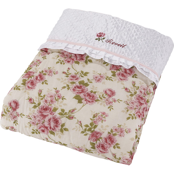 日本製　ワイド＆ロングサイズ肌掛けふとんピンク