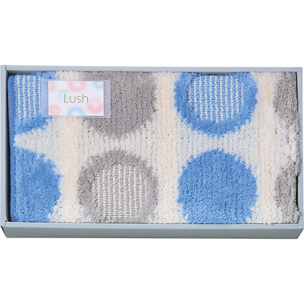 ラッシュ　大判バスマットブルー