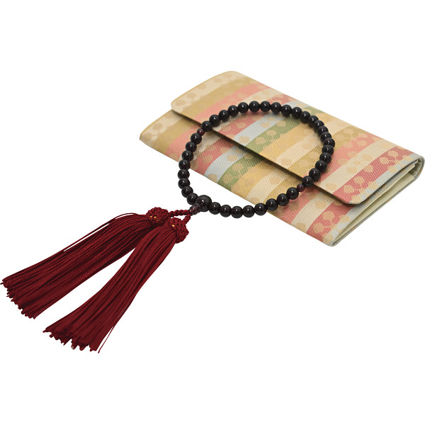 京都珠数製造卸協同組合　念珠ペア（念珠入れ付）