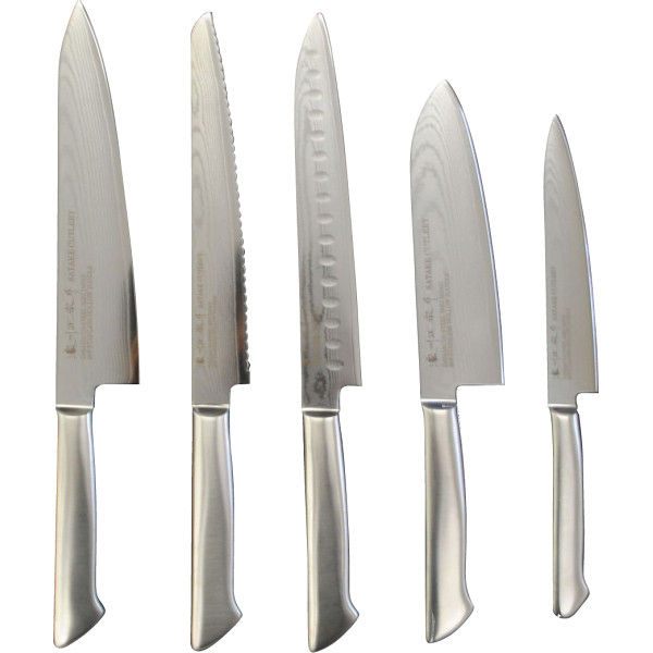 濃州正宗作　ダマスカス包丁５本セット