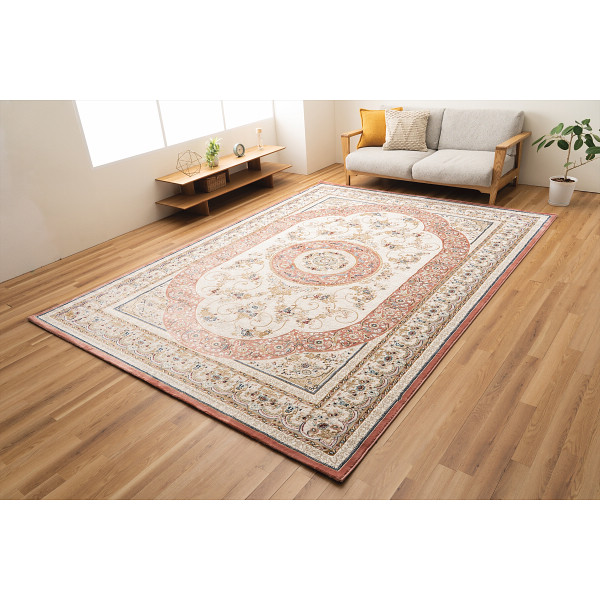 トルコ製ウィルトン織ラグローズ