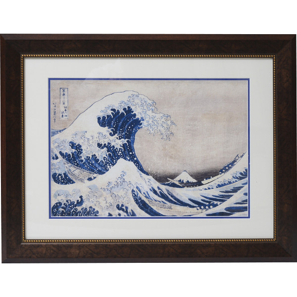 浮世絵額　葛飾北斎３点セット
