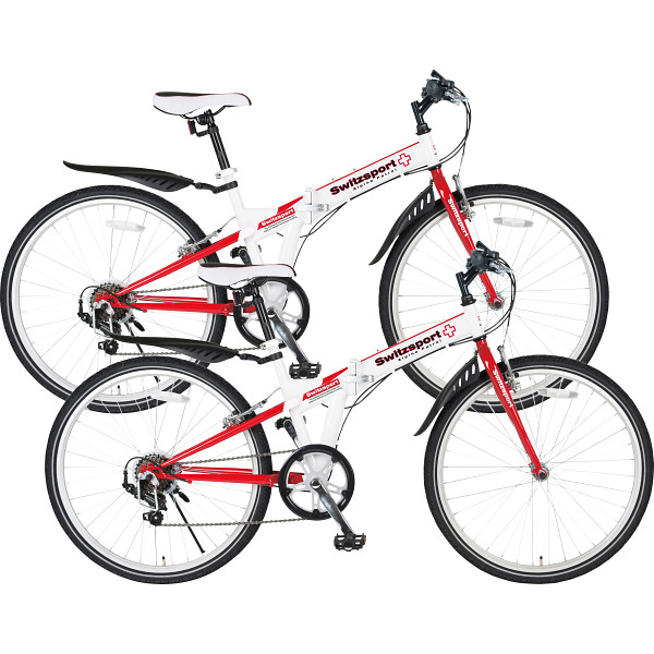 ２６型クロスバイク 折畳自転車（２台組）