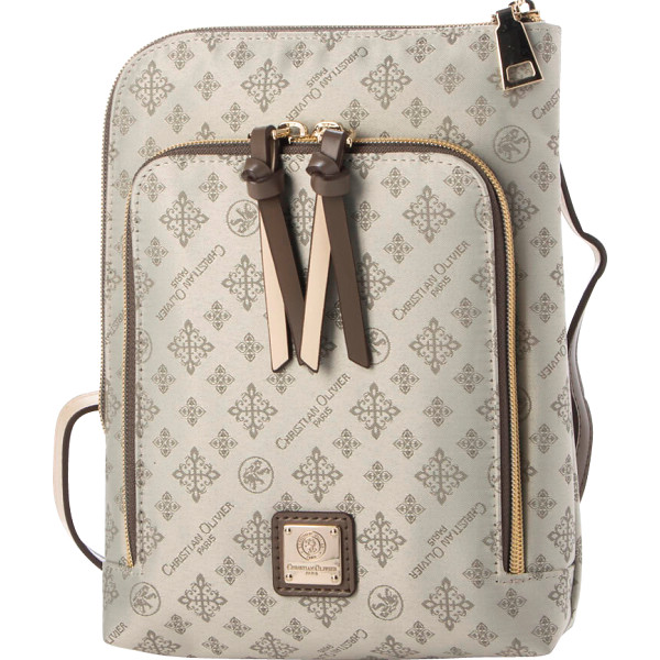 クリスチャンオリビエ　マルチポシェットグレージュ