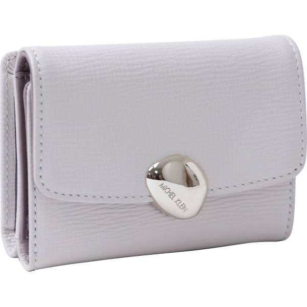 ミッシェルクラン　被せ二つ折り財布エクリュ