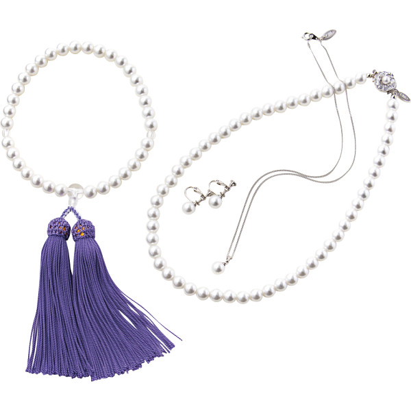 ユキコハナイ　パール４点セットホワイト