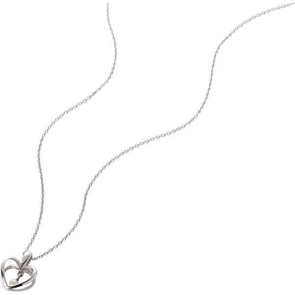 ハートペンダント淡水真珠