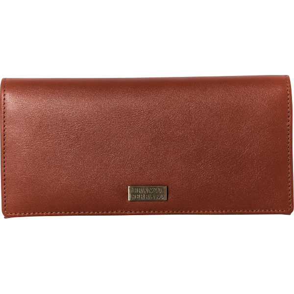 フランコフェラーロ シンプル長財布ブラウン