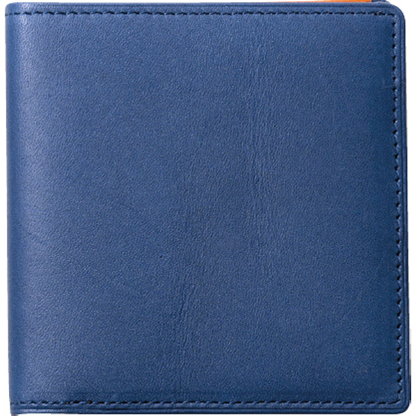 チェルベ×スィンリー 牛革スリム財布ネイビー