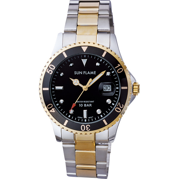 １０気圧防水日本製メンズ腕時計コンビ