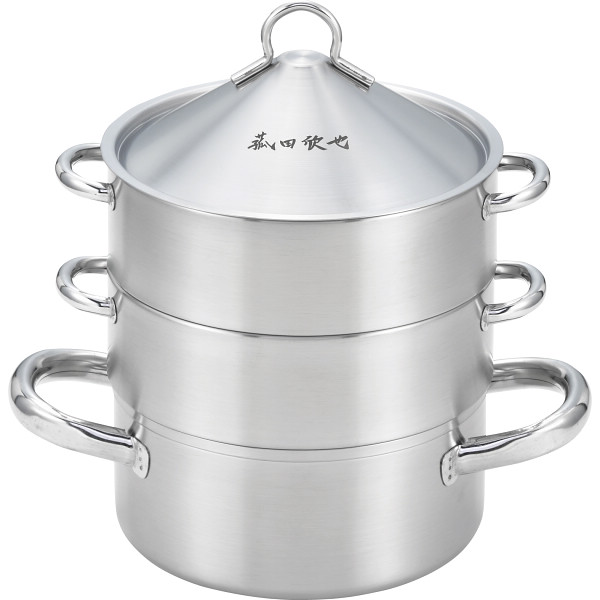 菰田欣也 飲茶蒸し鍋（１６ｃｍ）３段