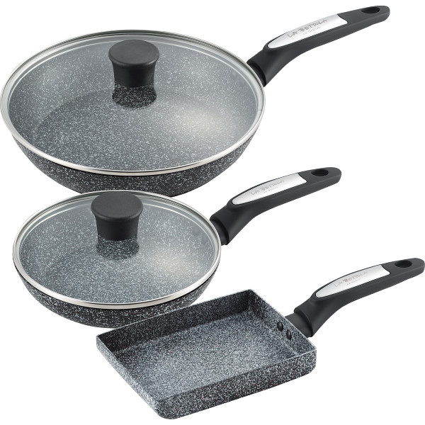 ラ・ベットラ ＩＨ対応フライパン３点セット