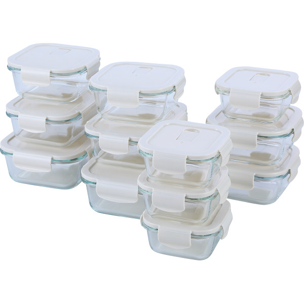 マジクック　レンジ対応　耐熱ガラス容器　１２点セット