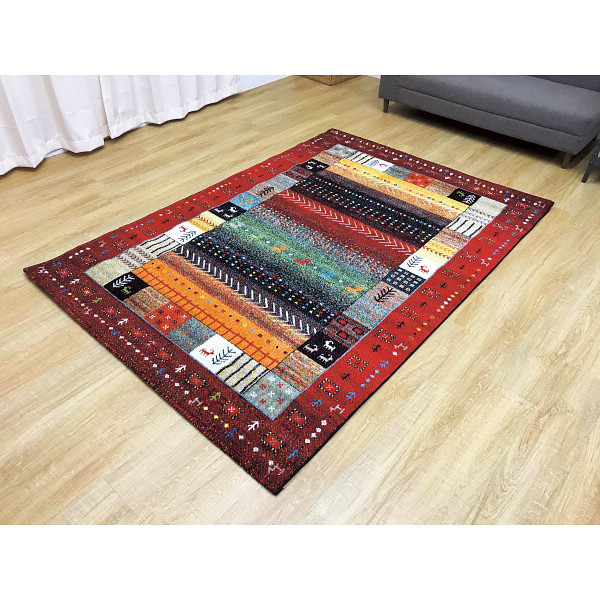 トルコ製ウィルトンラグ（Ｉ）レッド