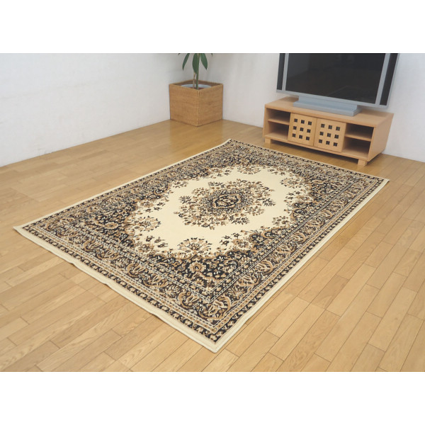 エジプト製ウィルトンラグ（ＦＬ）アイボリー