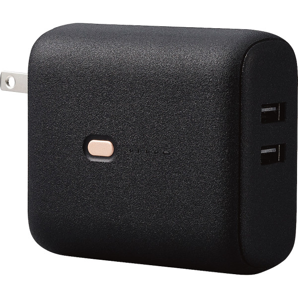 エレコム　モバイルバッテリー　ＡＣ一体型　５０００ｍＡｈブラック