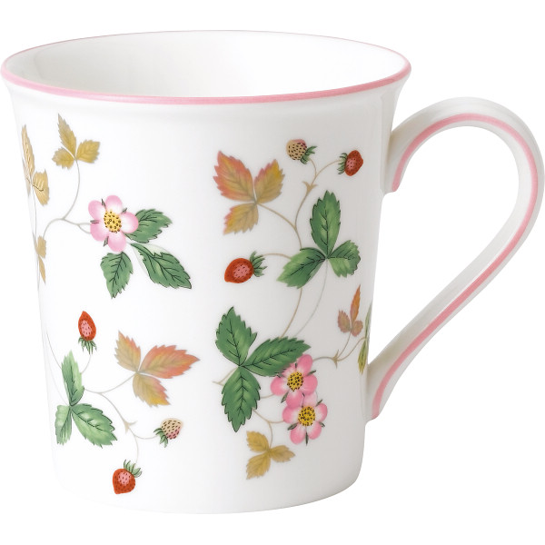 ウェッジウッド　ワイルド　ストロベリー　カジュアル　マグペア（グリーン・ピンク）