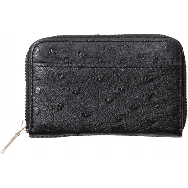 オーストリッチ小銭入れブラック