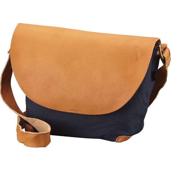 マストロ　ウォッシュショルダーバッグネイビー