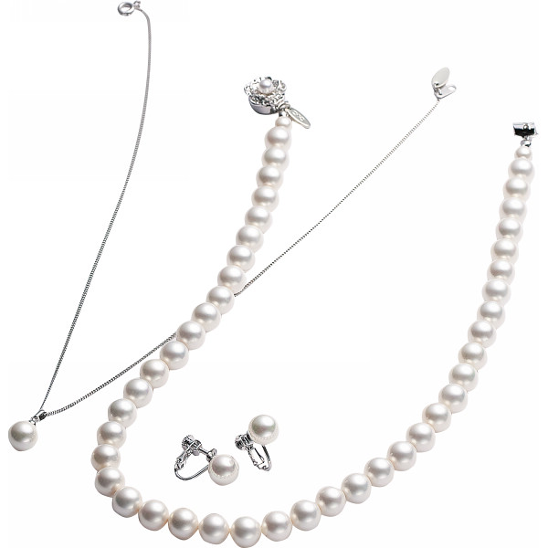 ユキコハナイ パール３点セットホワイト