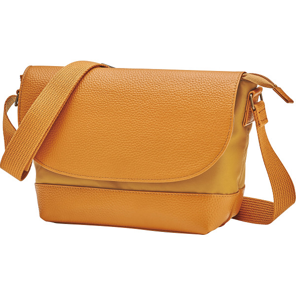 姫路レザー　牛革ボディバッグ（男女兼用）キャメル