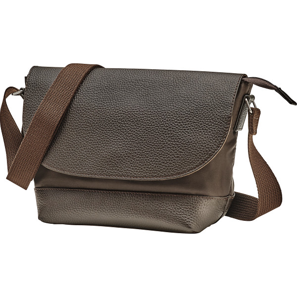 姫路レザー　牛革ボディバッグ（男女兼用）チョコ