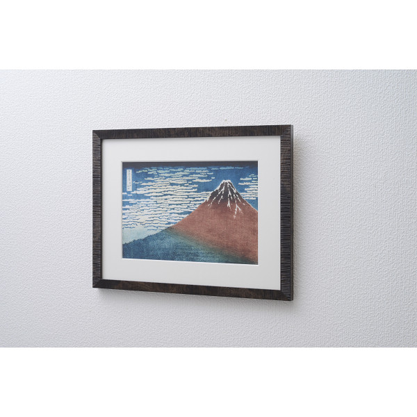 浮世絵額 葛飾北斎「凱風快晴」