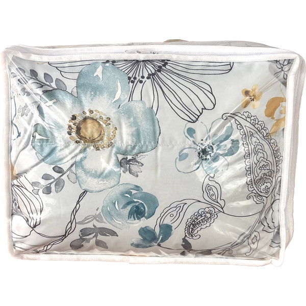 羽毛肌掛けふとん（ダウン５０％）スモークブルー