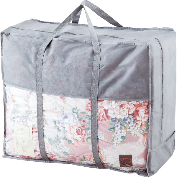 ウール５０％混　日本製掛けふとんピンク