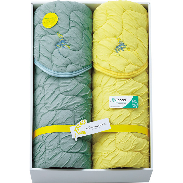 ミアミモザ もこふあニット敷パット２枚セット