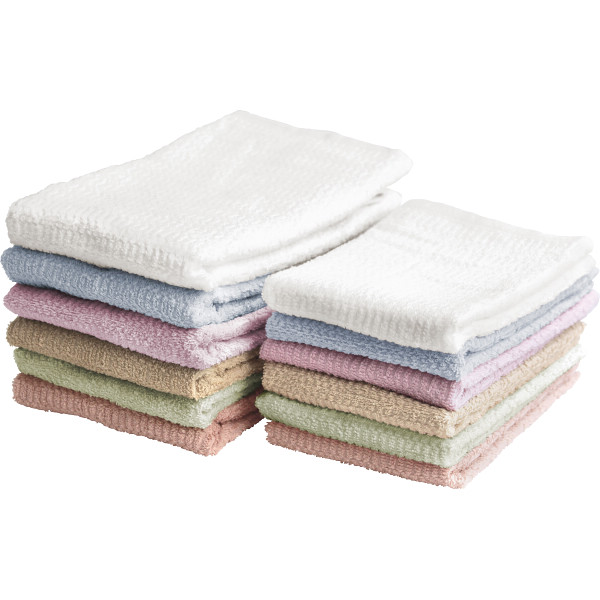 くらし想い　オーガニックコットン　スリムバス・スリムフェイスタオルセット