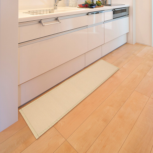 セキスイ　新素材「畳」のキッチンマット（１８０ｃｍ）ベ－ジュ