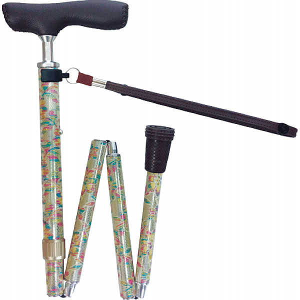 折りたたみジョイントＤＸステッキレース　ベージュ