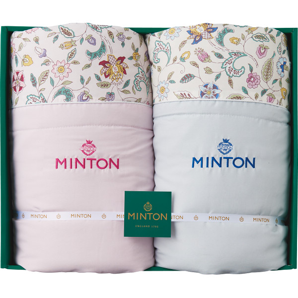 ミントン シルク混肌掛けふとん２枚セット