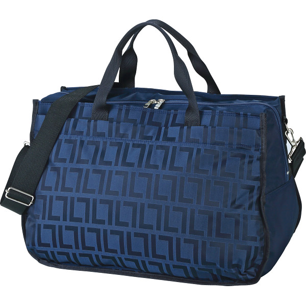 桐生ジャガードボストンネイビー