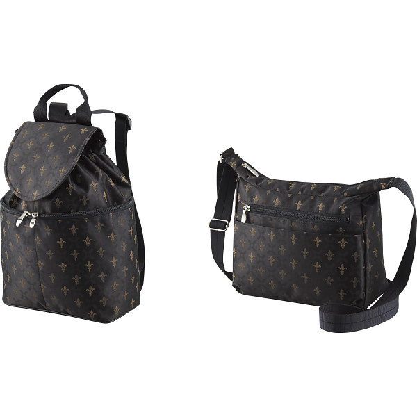 桐生織ジャガードバッグ２点セット