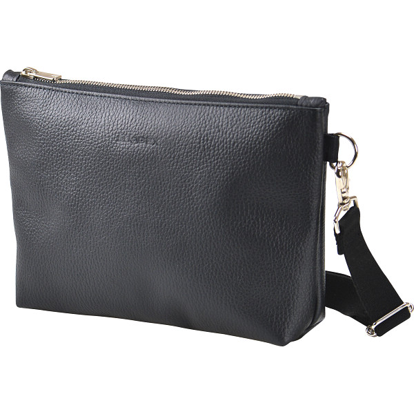 牛革 サコッシュブラック