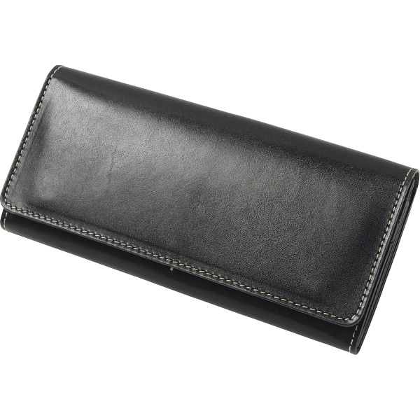 ｍ，ｉ，ｕ，ｏ．ｊ ヌメ革 長財布ブラック