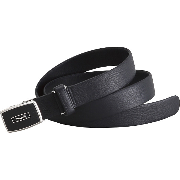 マレリー 鹿革ベルトブラック