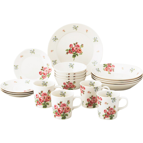 ローラアシュレイ バンチェッドロージズ １７ピースセット