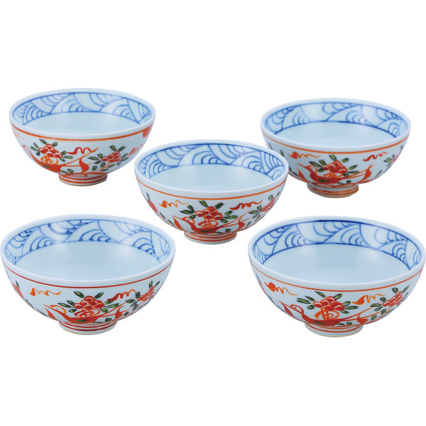 波佐見焼　古伊万里写し絵　茶漬揃